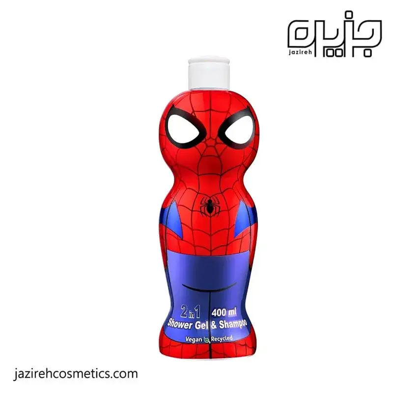 شامپو سر و بدن کودک ایر وال مدل مرد عنکبوتی