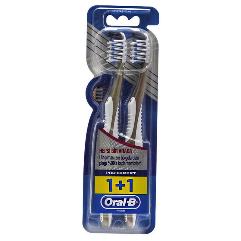 مسواک دوقلوی Oral-B مدل 1+1 Pro Expert