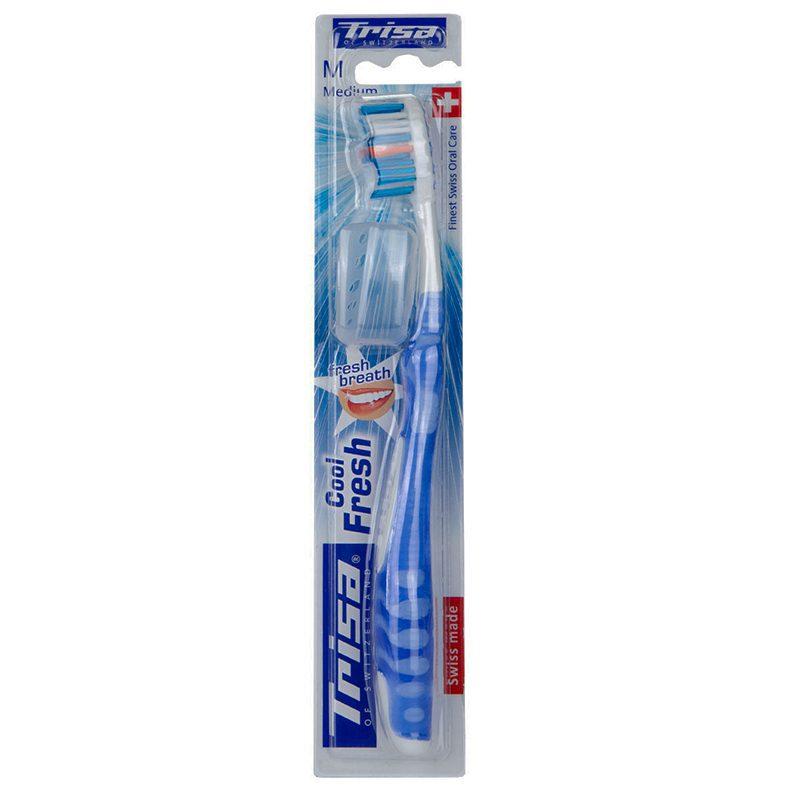 مسواک تریزا مدل Cool Fresh با برس متوسط به همراه درپوش