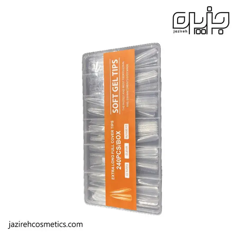ژل تیپس پی ان اس 240 عددی ( نوک تیز )
