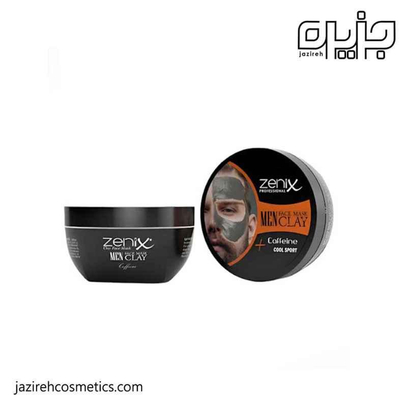 ماسک خاک رس و کافئین مناسب آقایان Zenix