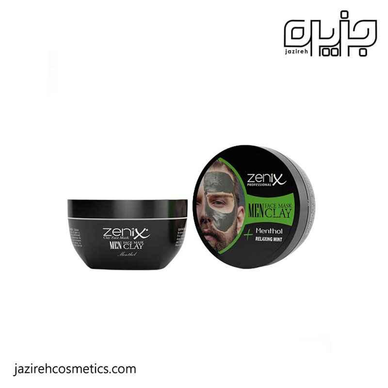 ماسک خاک رس و نعناع مناسب آقایان Zenix