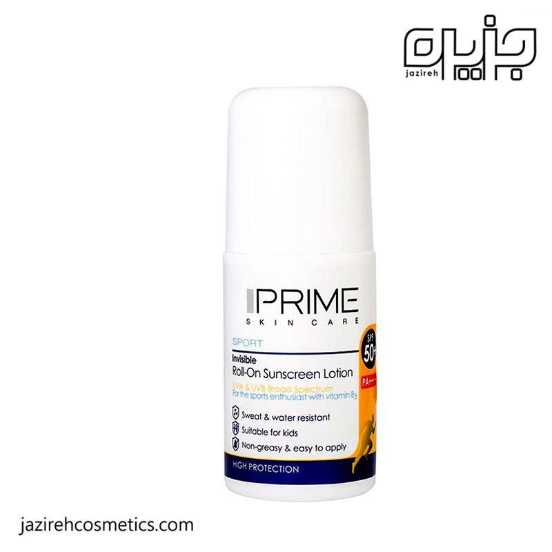 لوسیون رولی ضدآفتاب SPF50 پرایم