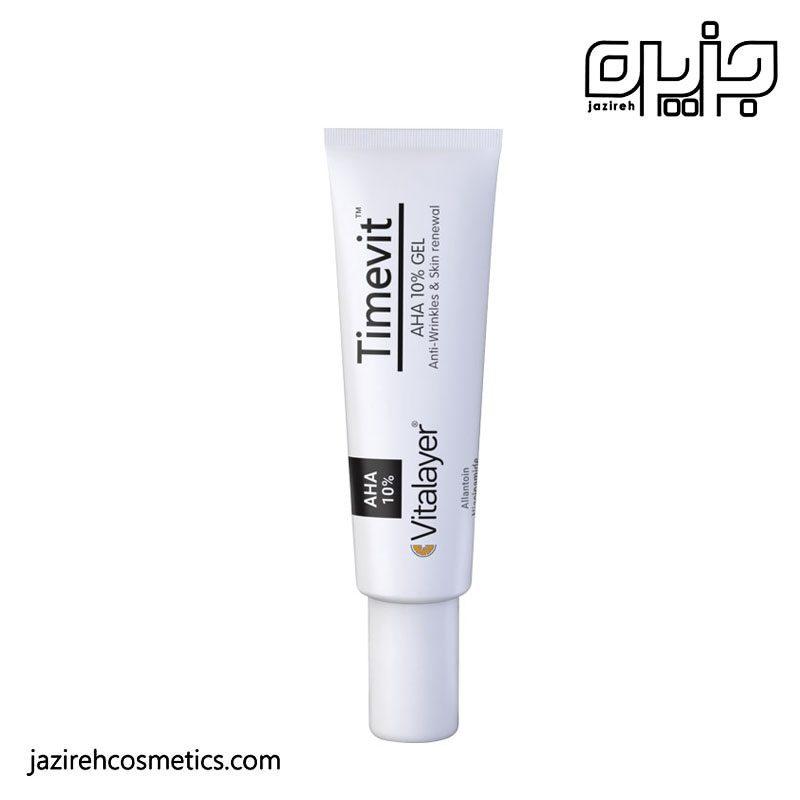 ژل کرم لایه بردار Timevit AHA10% ویتالایر