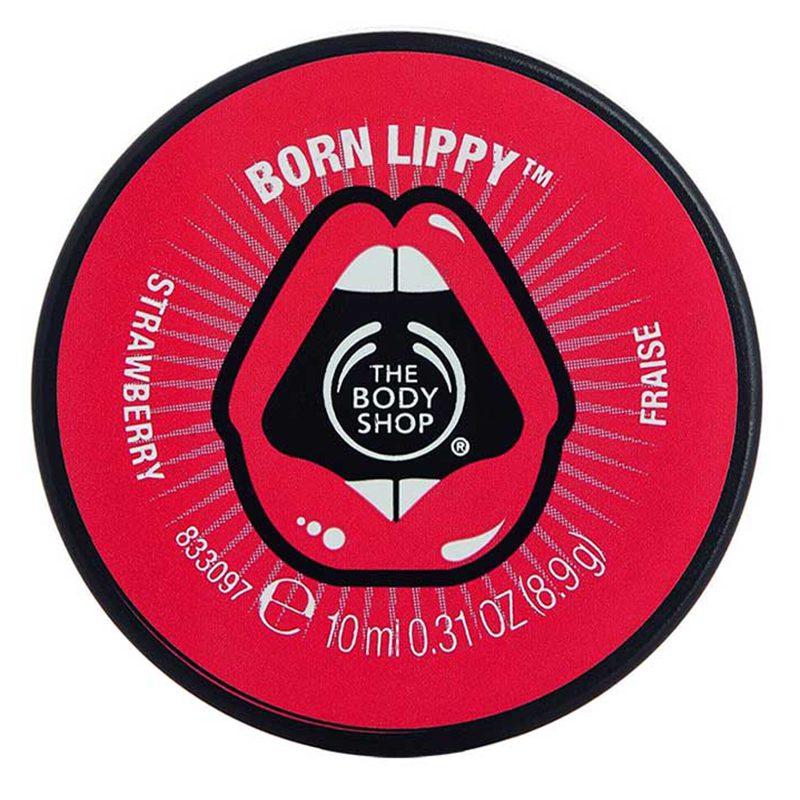 بالم لب توت فرنگی بادی شاپ مدل Born Lippy
