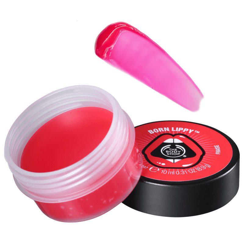 بالم لب توت فرنگی بادی شاپ مدل Born Lippy