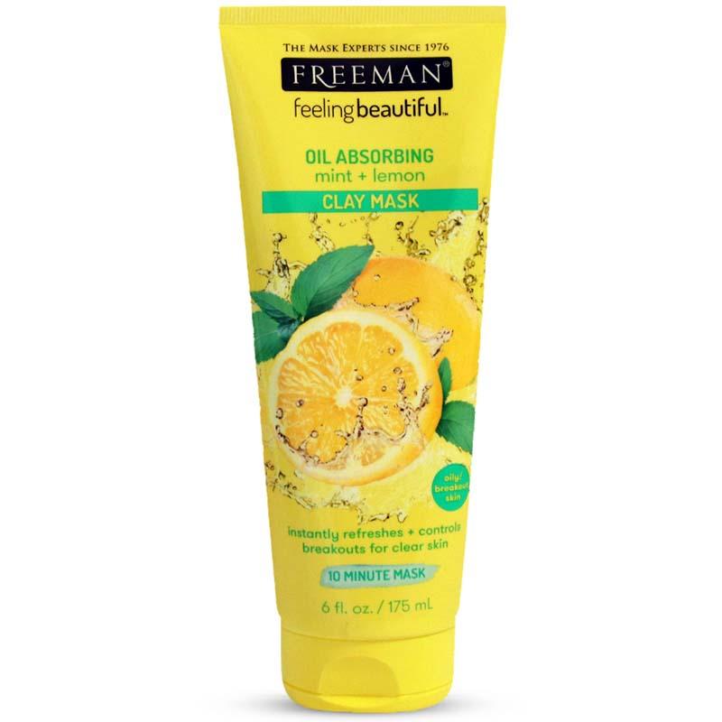 ماسک صورت خاک رس فریمن حاوی نعناع و لیمو 175 میل - Freeman