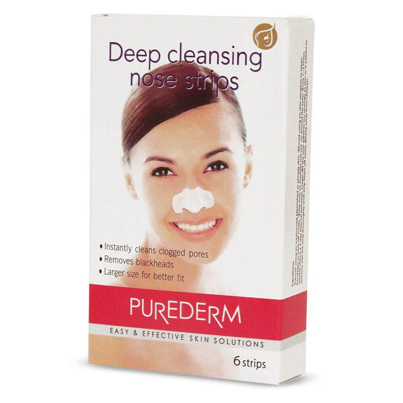 چسب پاک کننده قوی منافذ بینی 6 عددی پیوردرم - Purederm