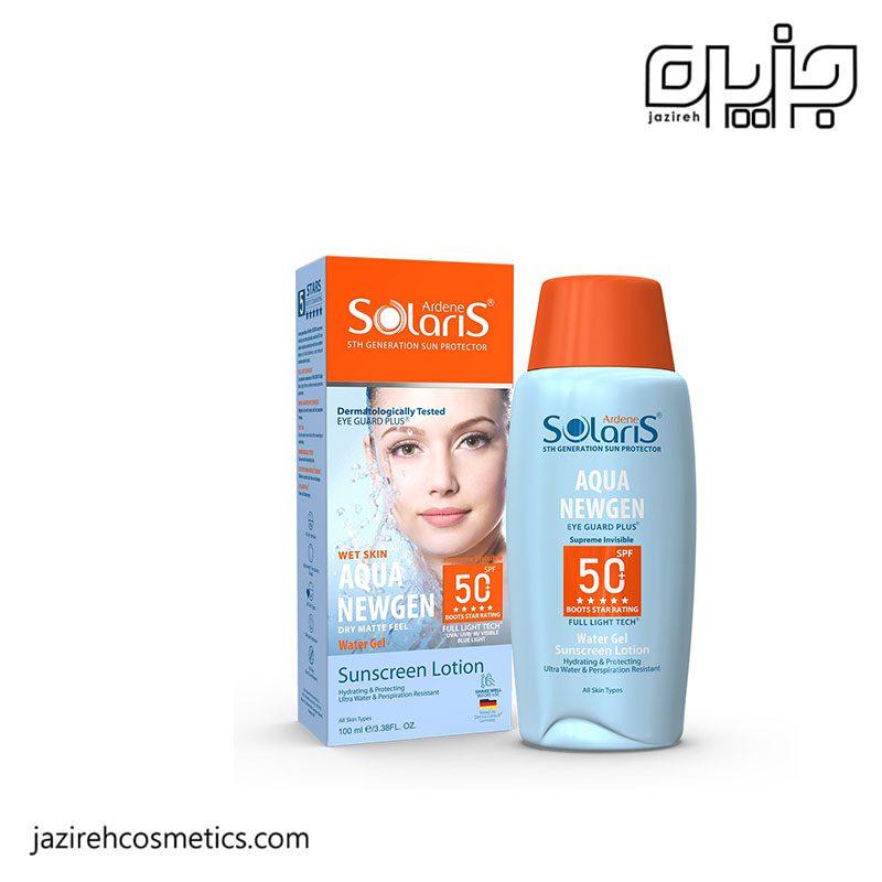 ضد آفتاب بیرنگ آبرسان +SPF 50 سولاریس آردن 100میل