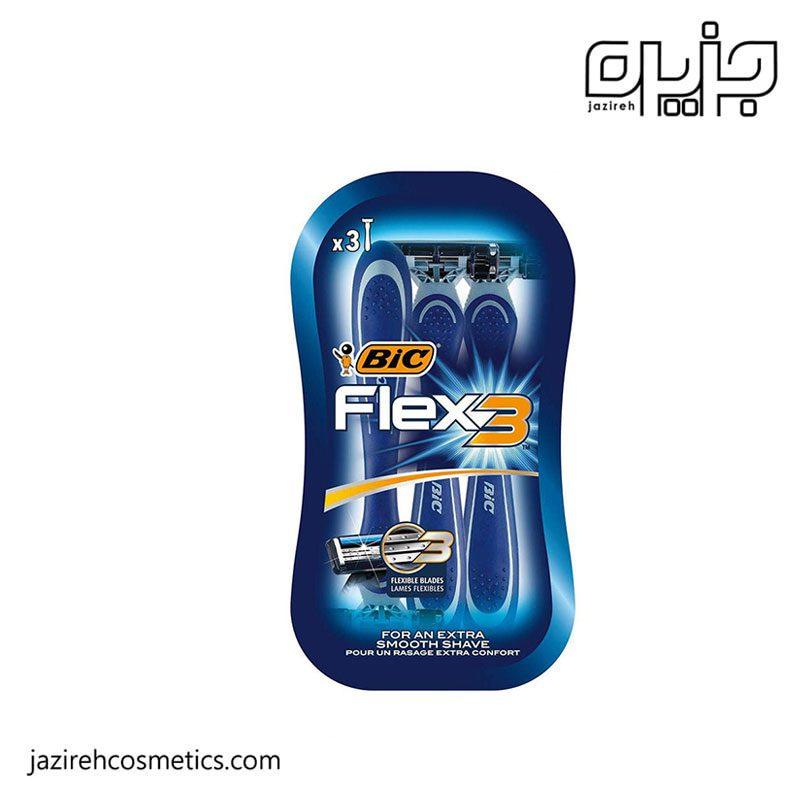ژیلت Bic مدل Flex 3 بسته 3 عددی