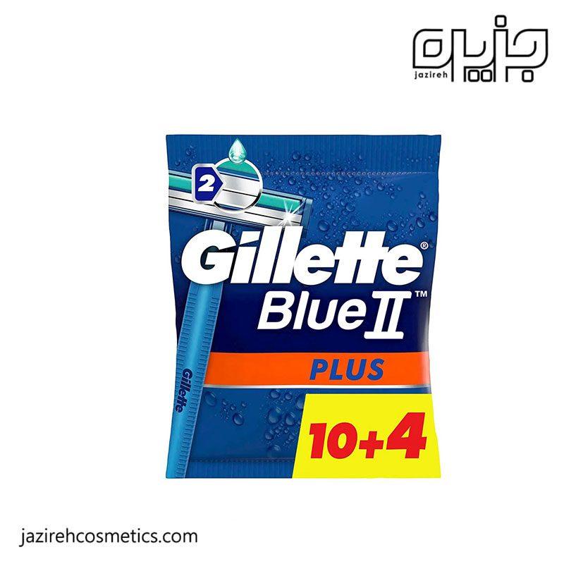 ژیلت blue بسته 10+4 عددی