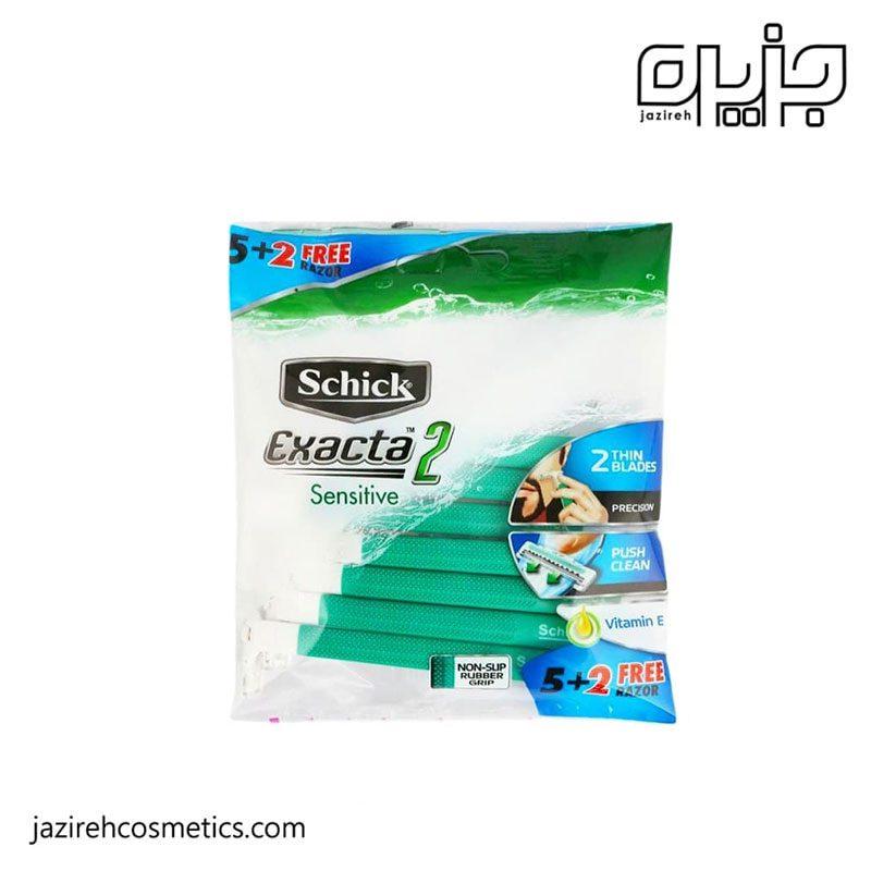 ژیلت  Schick - Exacta2 بسته 5+2 عددی