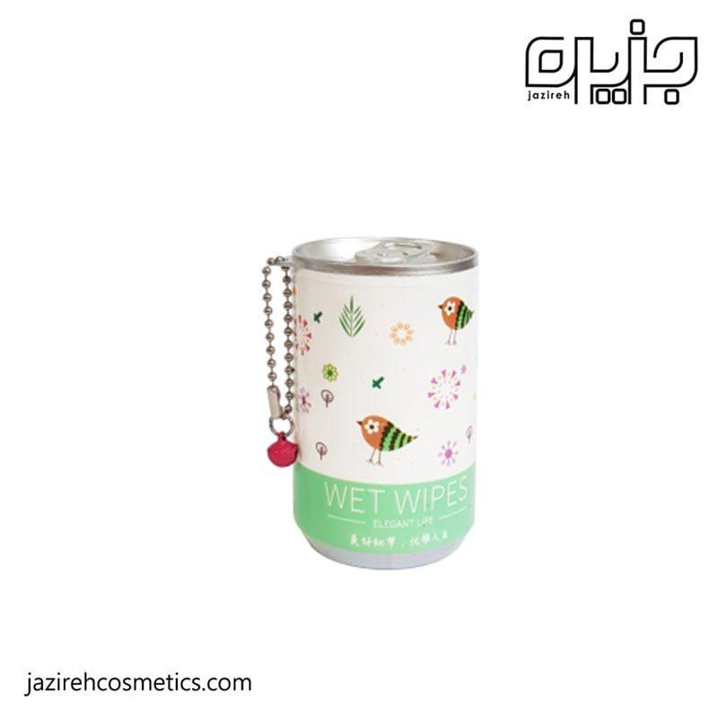 دستمال مرطوب پاک کننده مینی قوطی