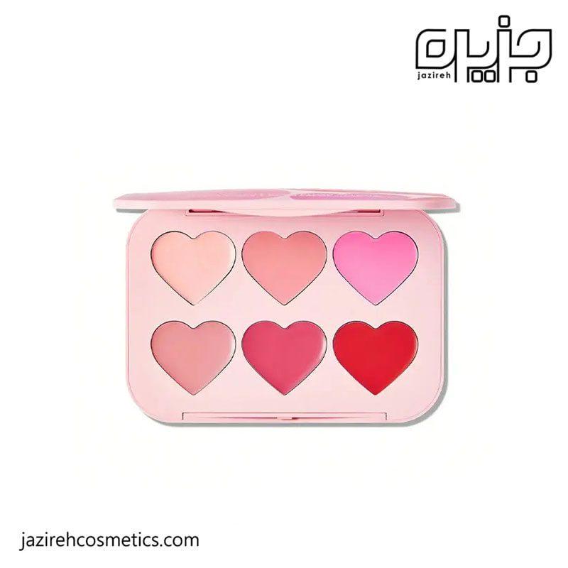پالت رژگونه قلبی شیگلم مدل Blushing Bouquet
