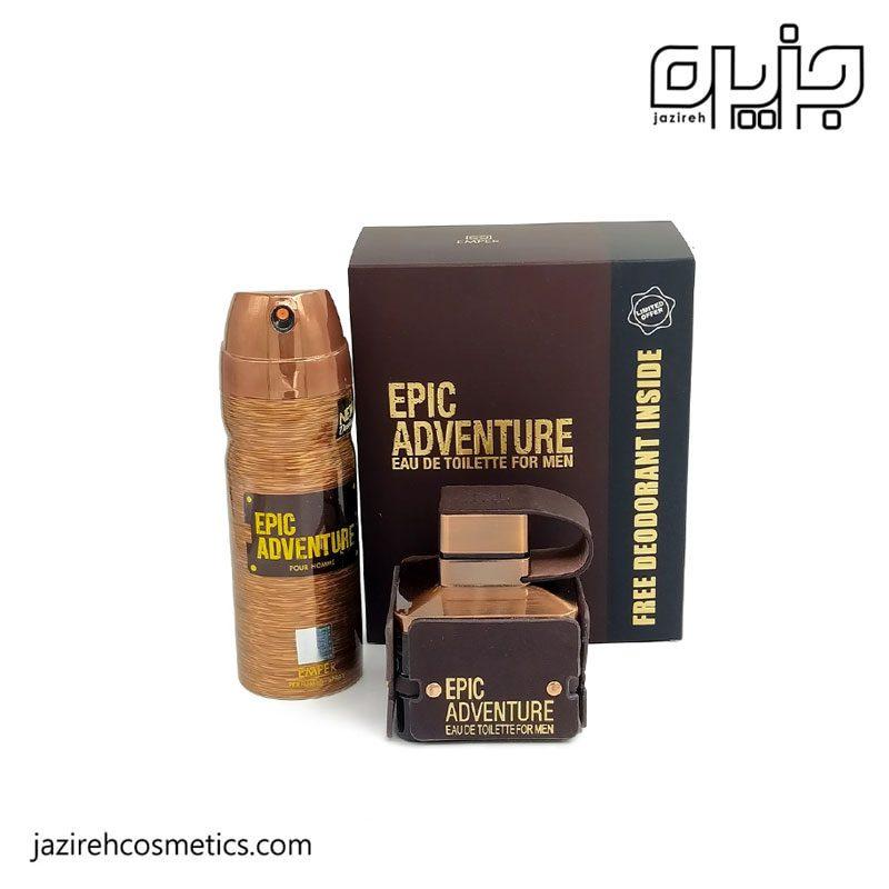 ست ادکلن مردانه اپیک ادونچر + اسپری EMPER EPIC ADVANTURE