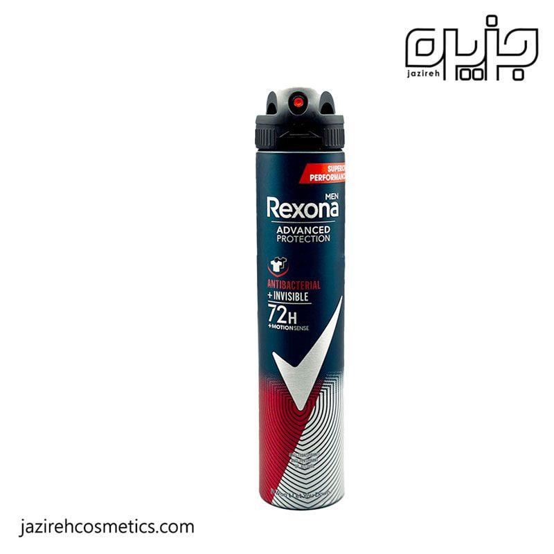 اسپری ضدتعریق مردانه Antibactrial + Invisible رکسونا 200 میل