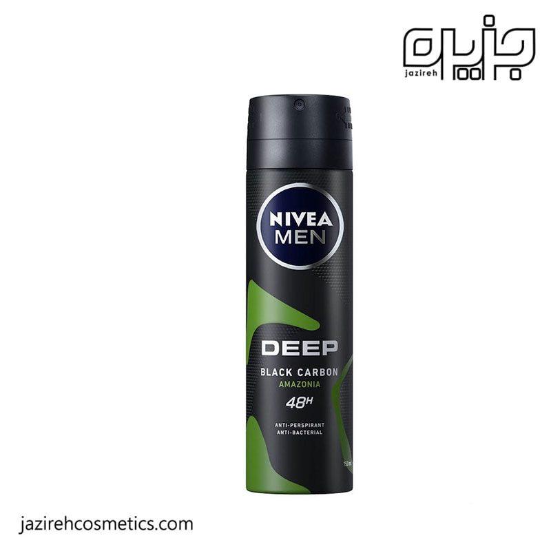 اسپری ضد تعریق مردانه نیوا DEEP BLACK CARBON Amazonia