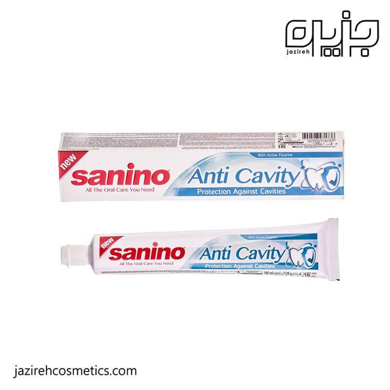 خمیر دندان Sanino مدل Anti cavity
