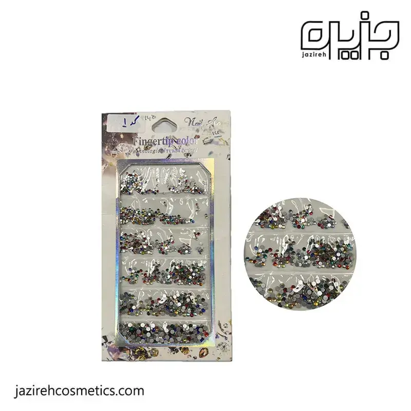 نگين ديزاين ناخن كد 1-nail art