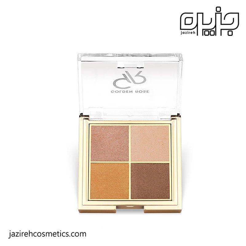 پالت سایه چشم 4 رنگ کواترو گلدن رز- 07 Bronze Vision