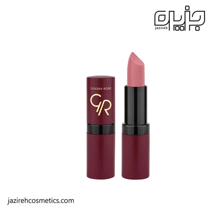 رژ لب جامد گلدن رز مدل Velvet Matte