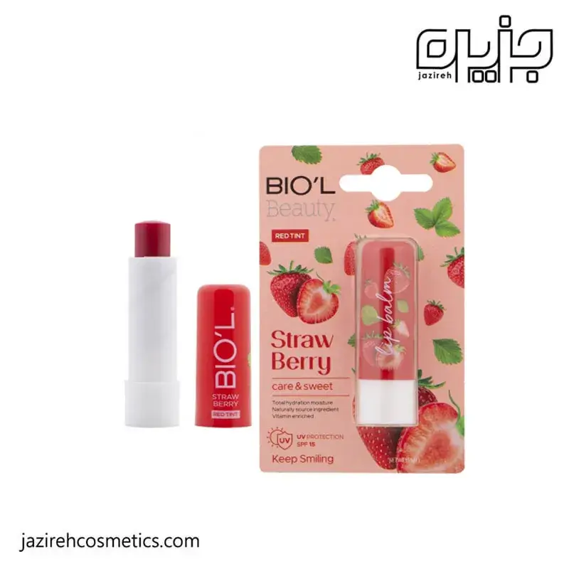 بالم لب رنگی بیول مدل Straw Berry