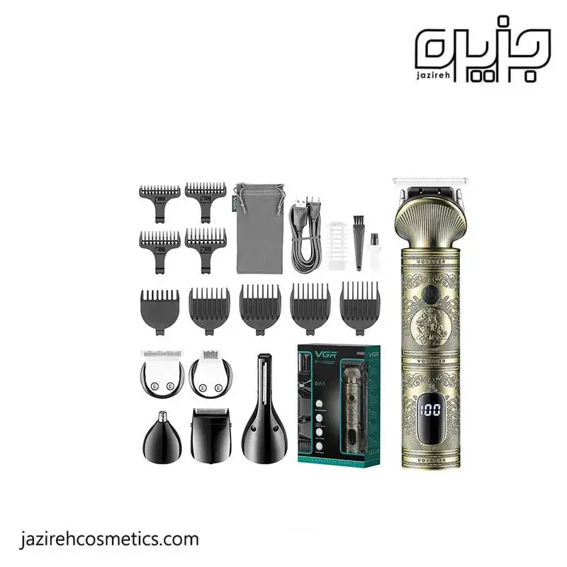 ماشین اصلاح حرفه ای 6 در 1 وی جی آر V-106