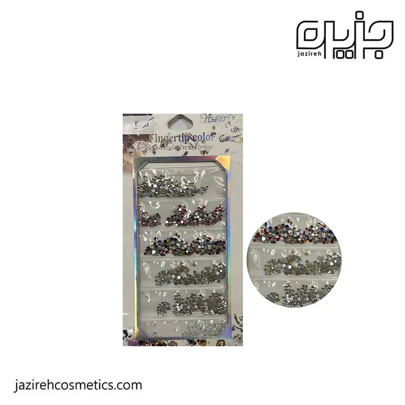 نگين ديزاين ناخن كد 4-nail art