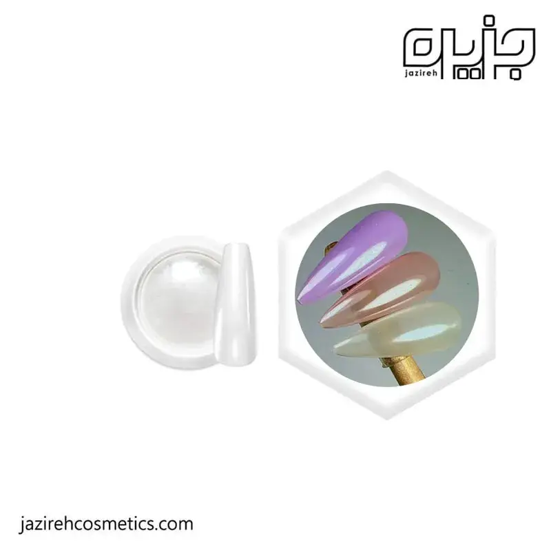 پودر کروم ناخن رنگ صدفی