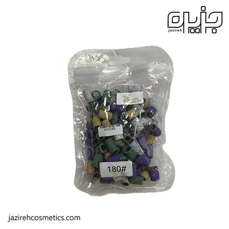 سرسوهان كاغذي QUEEN NAILS با زبری 180-بسته 100عددی