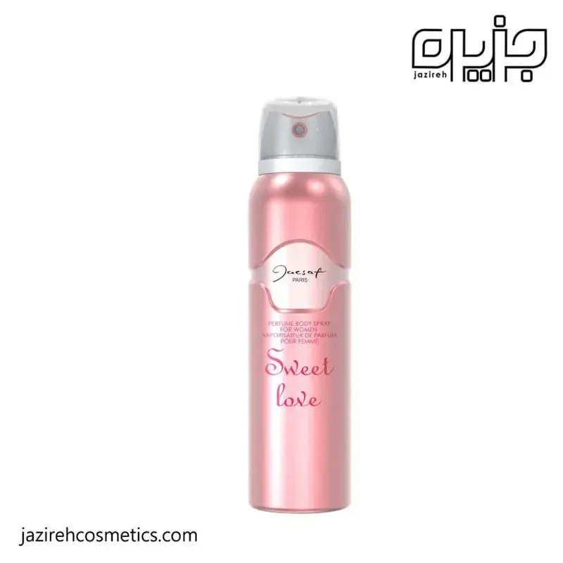 اسپری بدن مدل SWEET LOVE ژک ساف