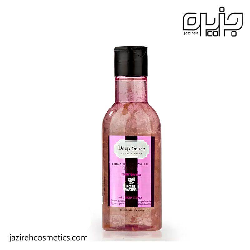تونر گلاب دیپ سنس مناسب انواع پوست به ویژه پوست حساس حجم 160 میل